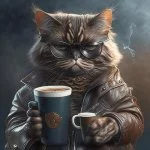Название канала: Coffee Cat | ИИ арт