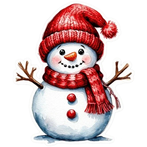 Акварельная зима