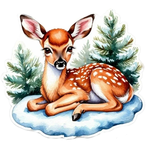 Акварельная зима